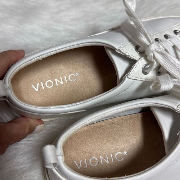 Vionic Women’s Winny White Leather Sneaker Size 8 - Picture 7 of 8